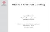HESR 2  Electron Cooling