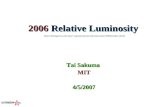 2006  Relative Luminosity