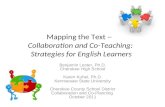 Mapping the Text --   Collaboration and Co-Teaching:  Strategies for English Learners