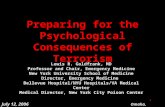 Preparing for the Psychological Consequences of Terrorism