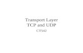 Transport Layer TCP and UDP