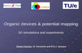 Organic devices & potential mapping 3D simulations and experiments