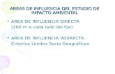 AREAS DE INFLUENCIA DEL ESTUDIO DE IMPACTO AMBIENTAL