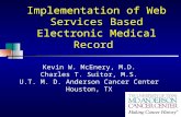 Implementation of Web Services Based Electronic Medical Record