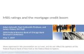 MBS ratings and the mortgage credit boom