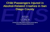 Child Passengers Injured in Alcohol-Related Crashes in San Diego County