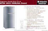 Réfrigérateur Double Porte 70 cm NMTM 1922 VWB/HA (inox)