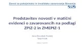 Predstavitev novosti v matični evidenci o zavarovancih na podlagi ZPIZ-2 in ZMEPIZ-1