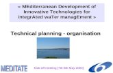 Technical planning - organisation