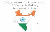 India Aerosol Production: Effects & Policy Recommendations