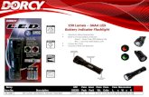 150  Lumen – 3AAA LED  Battery Indicator Flashlight Aluminum Alloy Construction