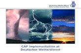 CAP Implementation at Deutscher Wetterdienst
