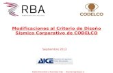 Modificaciones al Criterio de Diseño Sísmico Corporativo de CODELCO