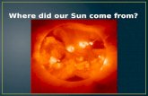 Where did our Sun come from?