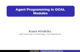 Agent Programming in  Goal Modules