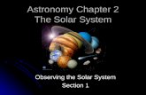Astronomy Chapter 2 The Solar System