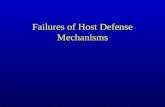 Failures of Host Defense Mechanisms