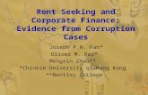 Rent Seeking and Corporate Finance: Evidence from Corruption Cases