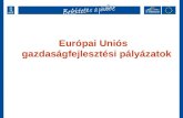Európai Uniós gazdaságfejlesztési pályázatok