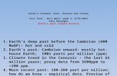 Earth’s deep past before the Cambrian (600  MaBP ): hot and cold