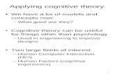 Applying cognitive theory