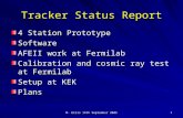 Tracker Status Report