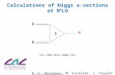 Calculations of Higgs x-sections at N k LO ATL-COM-PHYS-2009-161