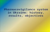 Pharmacovigilance system in Ukraine :  history ,  results ,  objectives