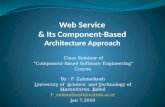 Web Service  &  Its  Component-Based Architecture Approach