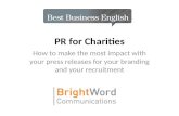 PR for Charities