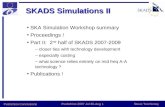 SKADS Simulations II