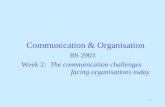 Communication & Organisation BS 2903