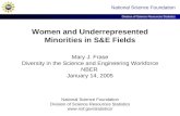 Women and Underrepresented Minorities in S&E Fields