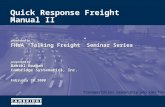 Quick Response Freight Manual II