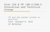 Econ 124 & PP 190-5/290-5  Innovation and Technical Change