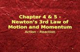 Chapter 4 & 5 - Newton’s 3rd Law of Motion and Momentum