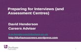 Preparing for Interviews (and Assessment Centres)