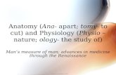 Anatomy ( Ana - apart;  tomy - to cut) and Physiology ( Physio  – nature;  ology - the study of)