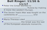 Bell Ringer: 11/16 & 11/17