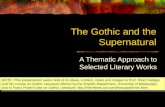 The Gothic and the Supernatural