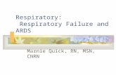 Respiratory:  Respiratory Failure and ARDS