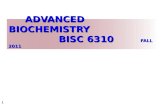 Advanced Biochemistry             BISC 6310         Fall 2011