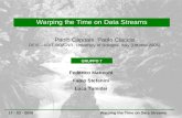 Warping the Time on Data Streams