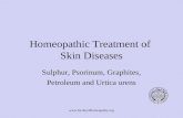 Homeopathic Treatment of  Skin Diseases