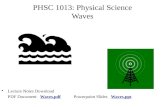 PHSC 1013: Physical Science Waves