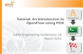Tutorial: An Introduction to  OpenFlow  using POX