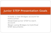 Junior STEP Presentation Goals