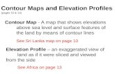 Contour Maps and Elevation Profiles  (pages 10 & 13)