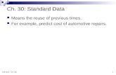 Ch. 30: Standard Data