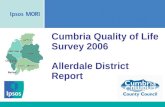 Cumbria Quality of Life Survey 2006 Allerdale District  Report